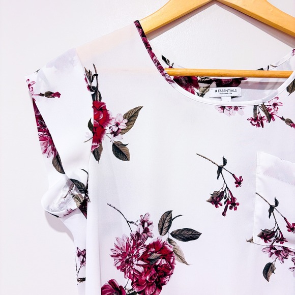 REITMANS White floral flowy blouse | Feminine casual | Medium - Picture 2 of 7